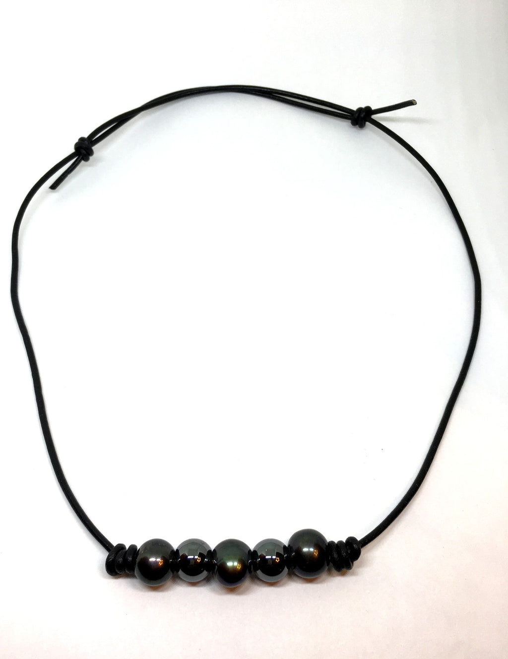 Buy Bico 4mm Black Leather Necklace CL6 Black at Ubuy India